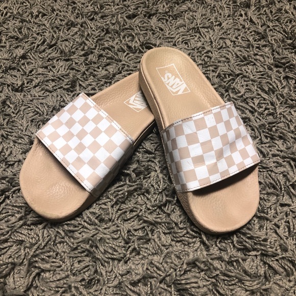 pink vans sandals
